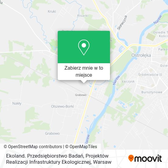 Mapa Ekoland. Przedsiębiorstwo Badań, Projektów Realizacji Infrastruktury Ekologicznej