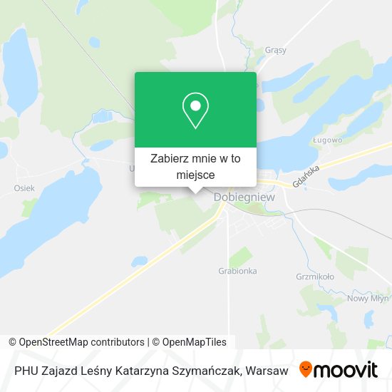 Mapa PHU Zajazd Leśny Katarzyna Szymańczak