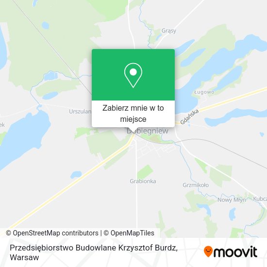 Mapa Przedsiębiorstwo Budowlane Krzysztof Burdz