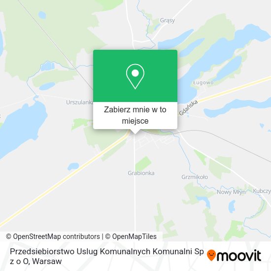 Mapa Przedsiebiorstwo Uslug Komunalnych Komunalni Sp z o O