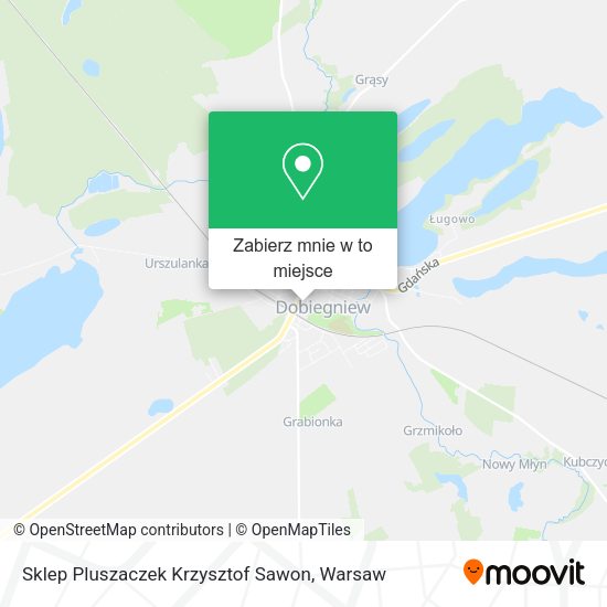 Mapa Sklep Pluszaczek Krzysztof Sawon