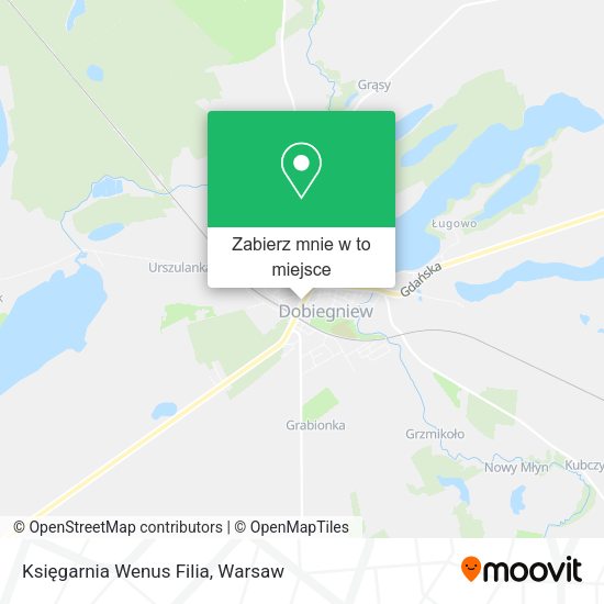 Mapa Księgarnia Wenus Filia