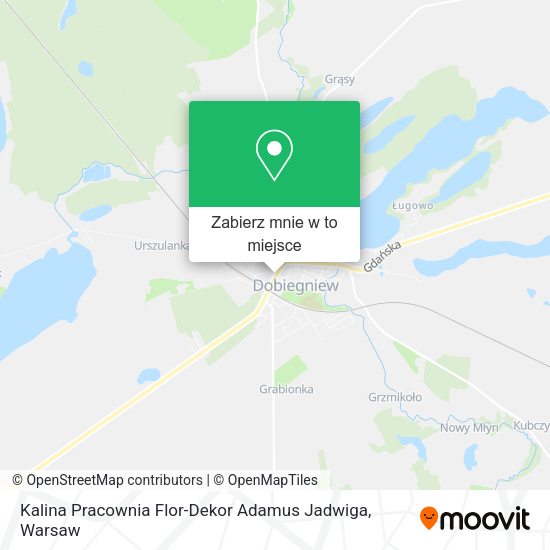 Mapa Kalina Pracownia Flor-Dekor Adamus Jadwiga