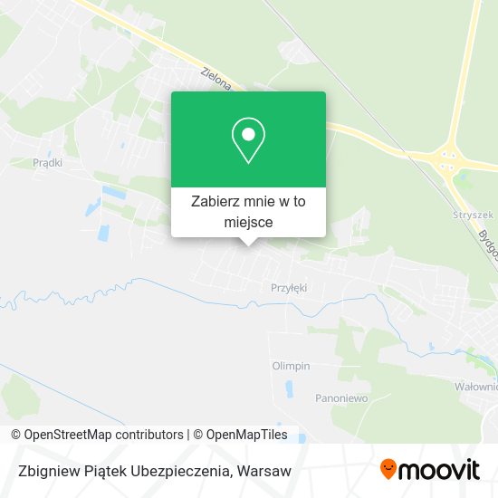 Mapa Zbigniew Piątek Ubezpieczenia