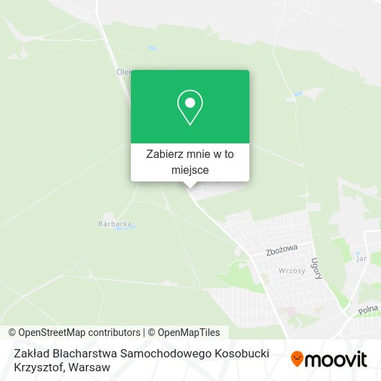 Mapa Zakład Blacharstwa Samochodowego Kosobucki Krzysztof