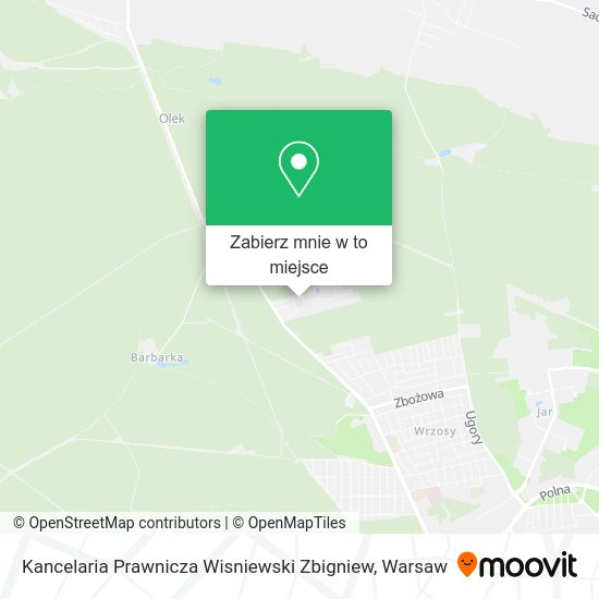 Mapa Kancelaria Prawnicza Wisniewski Zbigniew