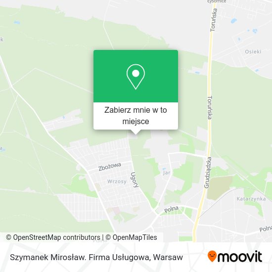 Mapa Szymanek Mirosław. Firma Usługowa