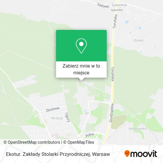 Mapa Ekotur. Zakłady Stolarki Przyrodniczej