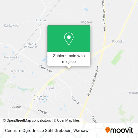 Mapa Centrum Ogrodnicze Stihl Grębocin