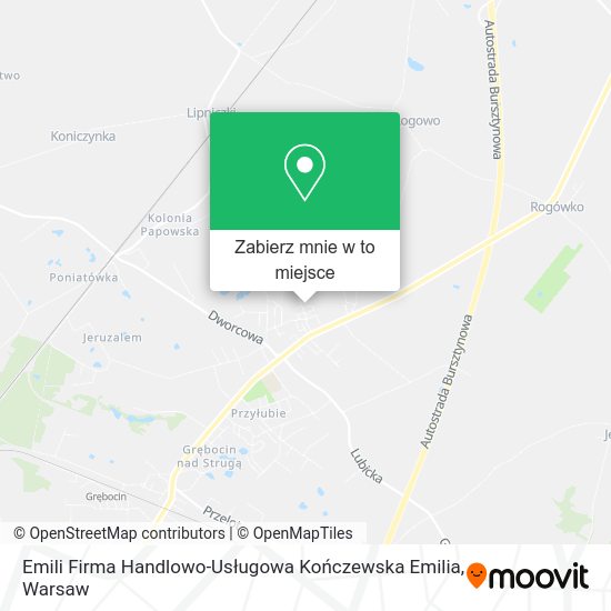 Mapa Emili Firma Handlowo-Usługowa Kończewska Emilia