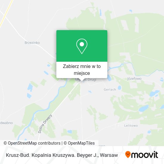 Mapa Krusz-Bud. Kopalnia Kruszywa. Beyger J.