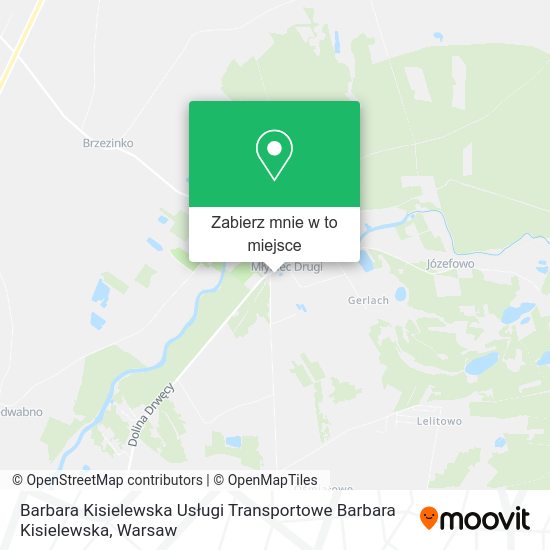 Mapa Barbara Kisielewska Usługi Transportowe Barbara Kisielewska