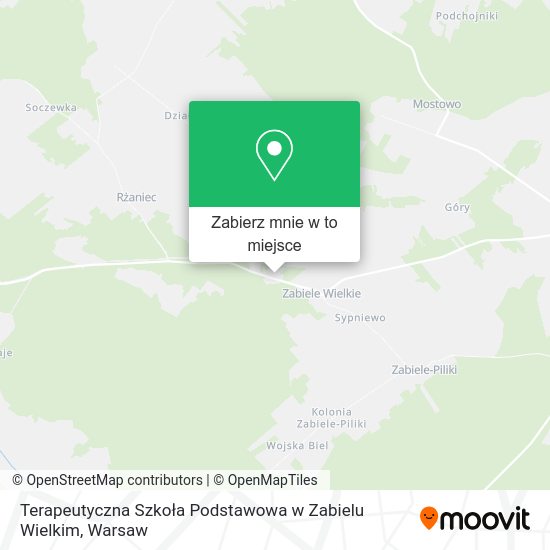 Mapa Terapeutyczna Szkoła Podstawowa w Zabielu Wielkim