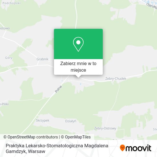 Mapa Praktyka Lekarsko-Stomatologiczna Magdalena Gamdzyk