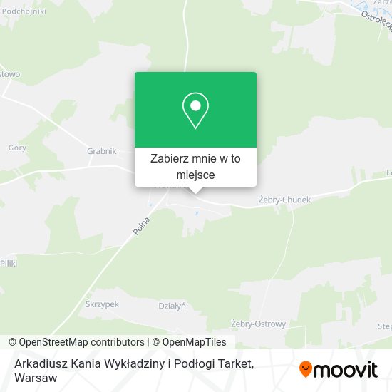 Mapa Arkadiusz Kania Wykładziny i Podłogi Tarket