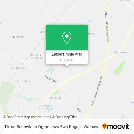 Mapa Firma Budowlano-Ogrodnicza Ewa Rogala