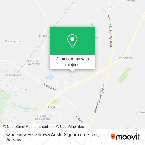 Mapa Kancelaria Podatkowa Aristo Signum sp. z o.o.