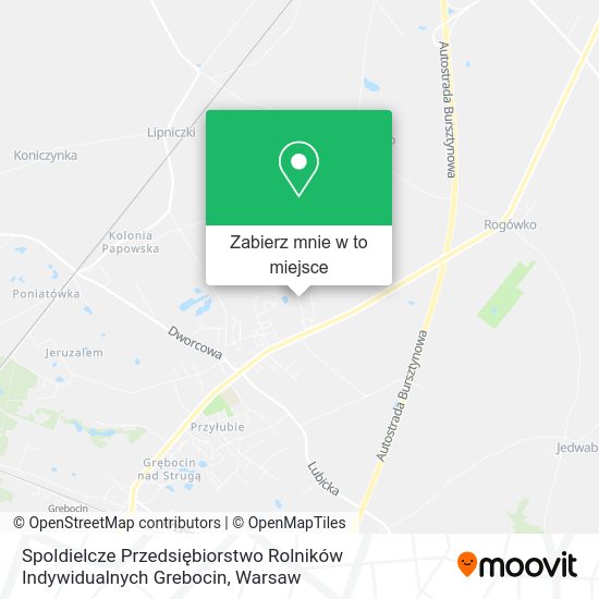 Mapa Spoldielcze Przedsiębiorstwo Rolników Indywidualnych Grebocin