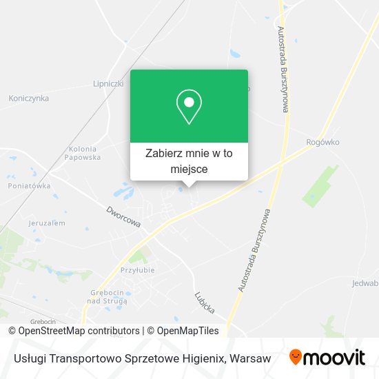 Mapa Usługi Transportowo Sprzetowe Higienix