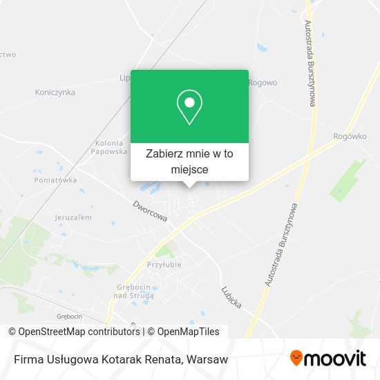 Mapa Firma Usługowa Kotarak Renata