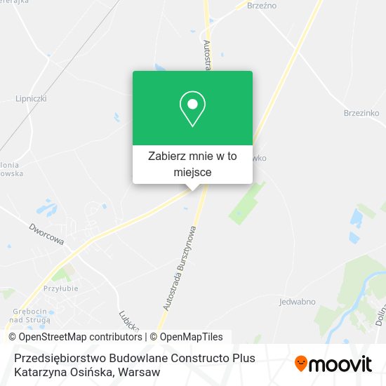 Mapa Przedsiębiorstwo Budowlane Constructo Plus Katarzyna Osińska