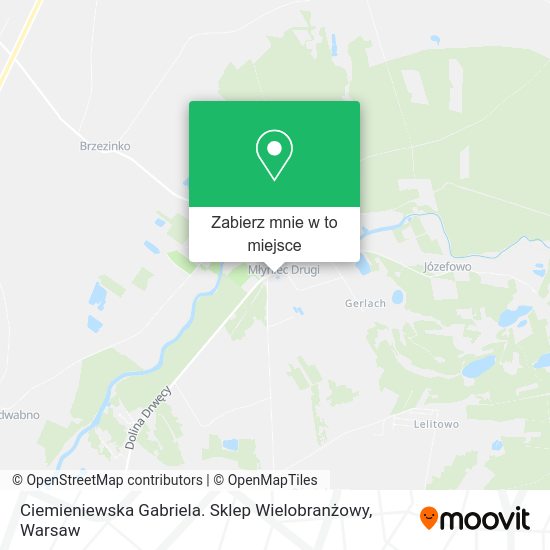 Mapa Ciemieniewska Gabriela. Sklep Wielobranżowy