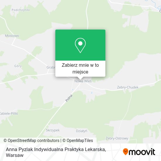 Mapa Anna Pyzlak Indywidualna Praktyka Lekarska