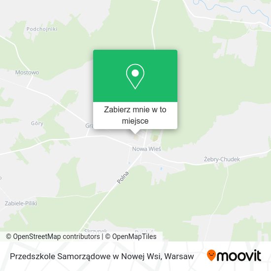 Mapa Przedszkole Samorządowe w Nowej Wsi