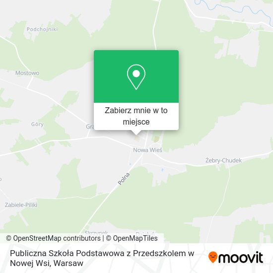 Mapa Publiczna Szkoła Podstawowa z Przedszkolem w Nowej Wsi