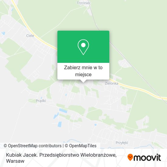 Mapa Kubiak Jacek. Przedsiębiorstwo Wielobranżowe