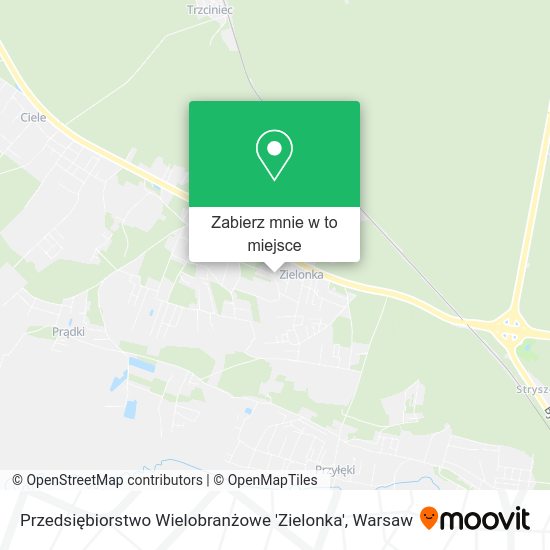 Mapa Przedsiębiorstwo Wielobranżowe 'Zielonka'