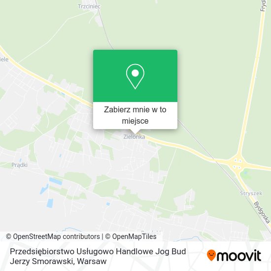 Mapa Przedsiębiorstwo Usługowo Handlowe Jog Bud Jerzy Smorawski