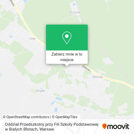 Mapa Oddział Przedszkolny przy Fili Szkoły Podstawowej w Białych Błotach