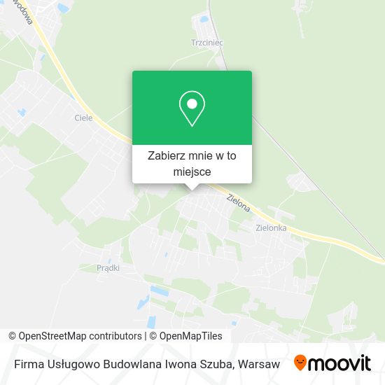 Mapa Firma Usługowo Budowlana Iwona Szuba