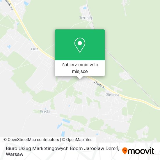 Mapa Biuro Usług Marketingowych Boom Jarosław Dereń