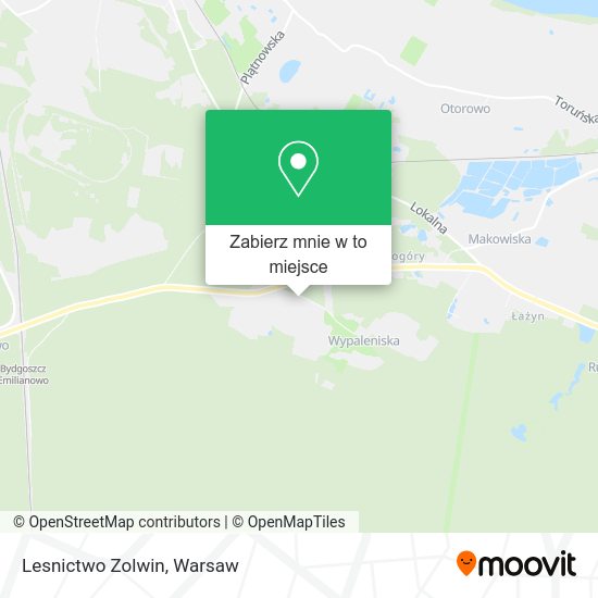 Mapa Lesnictwo Zolwin