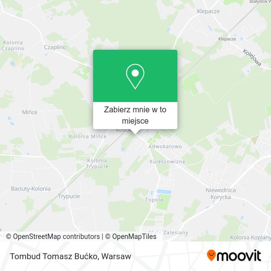 Mapa Tombud Tomasz Bućko