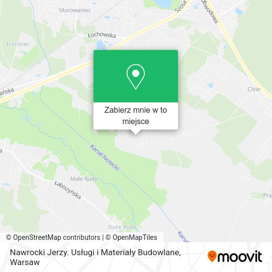 Mapa Nawrocki Jerzy. Usługi i Materiały Budowlane