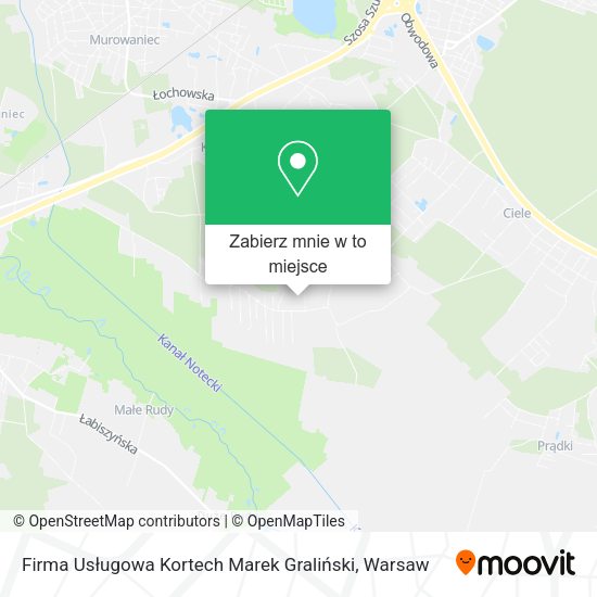 Mapa Firma Usługowa Kortech Marek Graliński