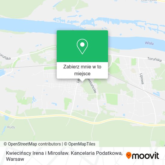 Mapa Kwiecińscy Irena i Mirosław. Kancelaria Podatkowa