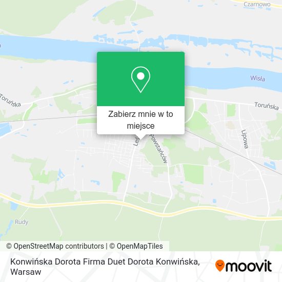 Mapa Konwińska Dorota Firma Duet Dorota Konwińska