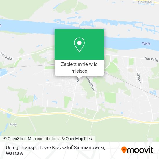 Mapa Usługi Transportowe Krzysztof Siemianowski