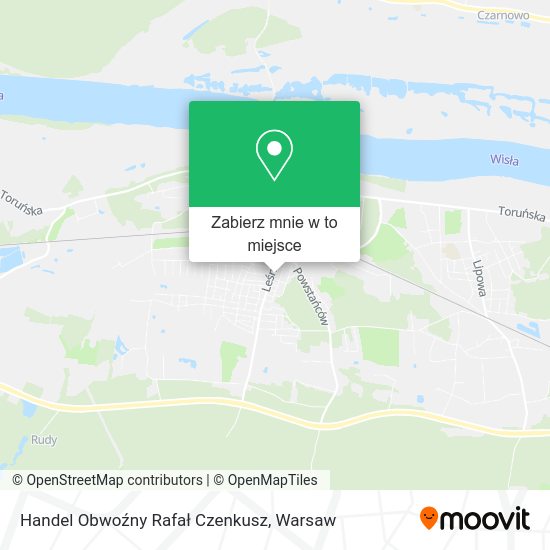 Mapa Handel Obwoźny Rafał Czenkusz