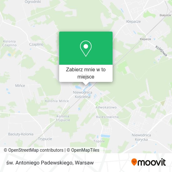 Mapa św. Antoniego Padewskiego