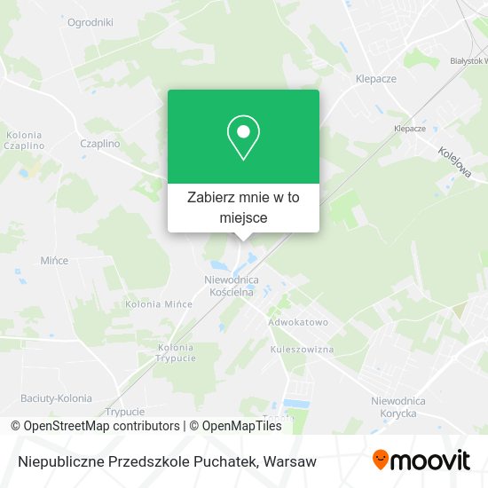 Mapa Niepubliczne Przedszkole Puchatek