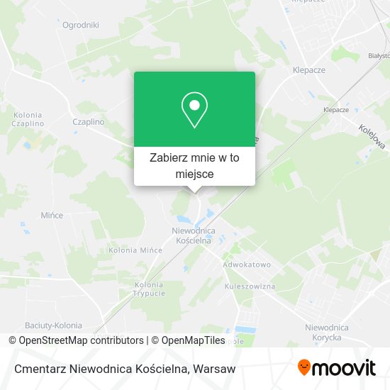 Mapa Cmentarz Niewodnica Kościelna