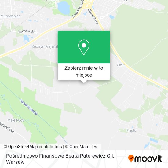 Mapa Pośrednictwo Finansowe Beata Paterewicz-Gil