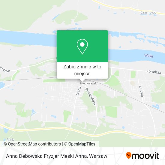 Mapa Anna Debowska Fryzjer Meski Anna