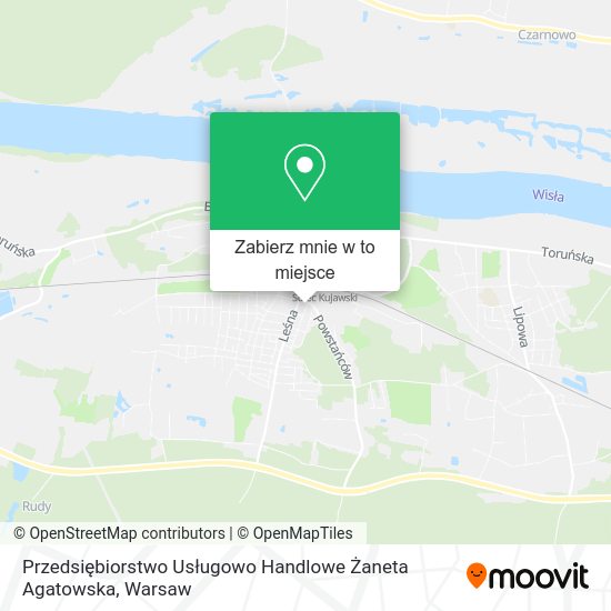 Mapa Przedsiębiorstwo Usługowo Handlowe Żaneta Agatowska