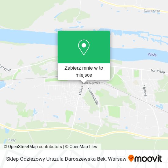 Mapa Sklep Odziezowy Urszula Daroszewska Bek